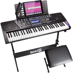 RockJam 61 Key Keyboard Piano With LCD Display K
