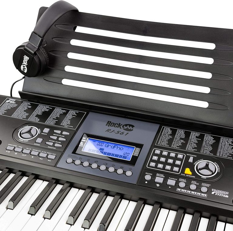 RockJam 61 Key Keyboard Piano With LCD Display Kit Digital Piano Master