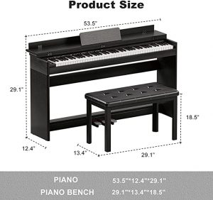 UMOMO Digital Piano with Duet Bench